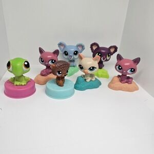 Littlest Pet Shop McDonalds Happy Meal Toy Lot 2006/2010 Hasbro 7 pieces